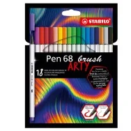 Pennarello Pen 68 Brush Arty Line Stabilo - 568/12-21-20 (Assortiti Conf. 12)