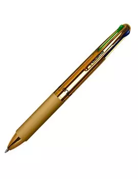 Penna a Sfera a Scatto 4 Multi Chrome Osama - 1 mm - OW 84018515 (Metallic Gold Conf. 12)