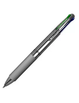 Penna a Sfera a Scatto 4 Multi Chrome Osama - 1 mm - OW 84018607 (Old Silver Conf. 12)