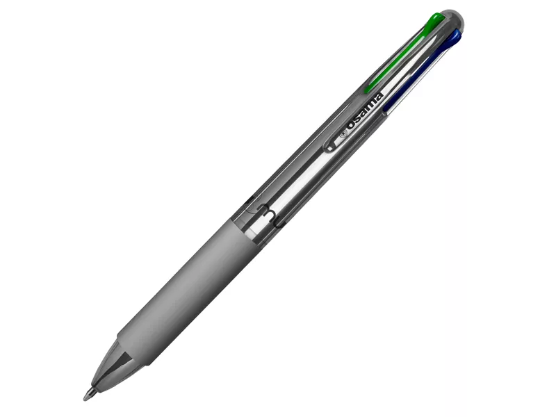 Penna a Sfera a Scatto 4 Multi Chrome Osama - 1 mm - OW 84018607 (Old Silver Conf. 12) Penna a Sfera a Scatto 4 Multi Chrome Osama - 1 mm - OW 84018607 (Old Silver Conf. 12)