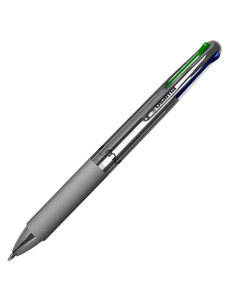 Penna a Sfera a Scatto 4 Multi Chrome Osama - 1 mm - OW 84018607 (Old Silver Conf. 12) Penna a Sfera a Scatto 4 Multi Chrome Osama - 1 mm - OW 84018607 (Old Silver Conf. 12)