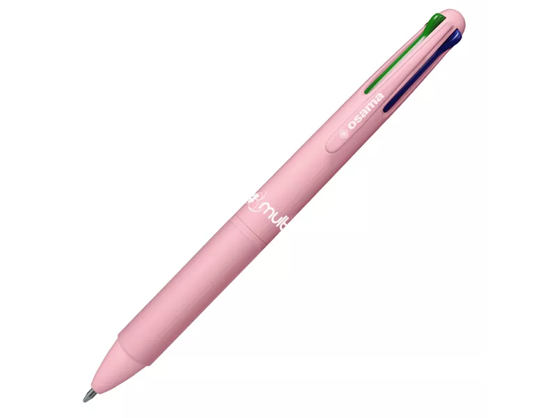 Penna a Sfera a Scatto 4 Multi Pastel Osama - 1 mm - OW 84017860 (Bay Pink Conf. 12)