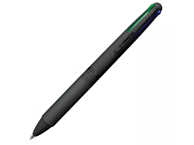 Penna a Sfera a Scatto 4 Multi Pastel Osama - 1 mm - OW 84018782 (All Black Conf. 12)
