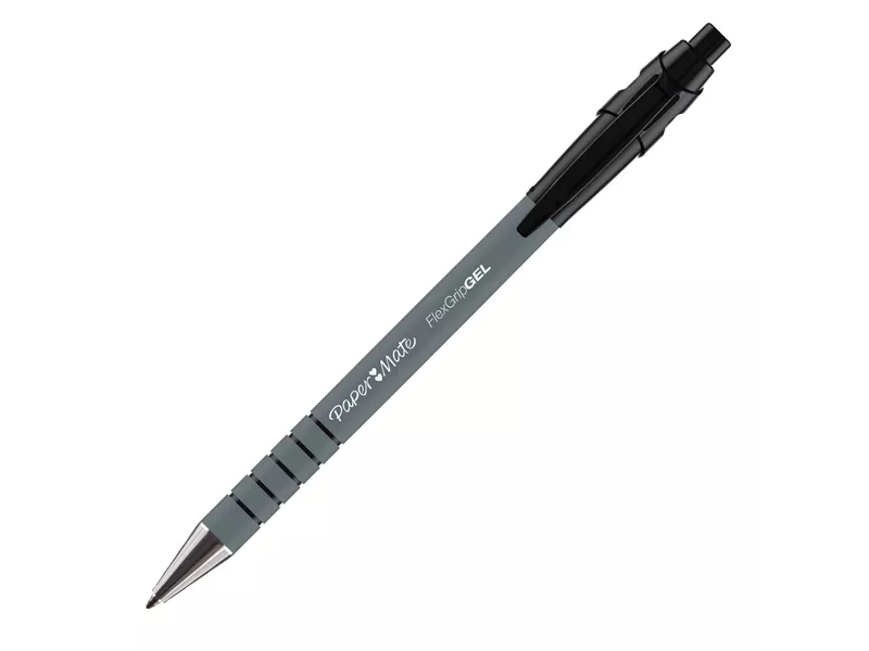 Penna Gel a Scatto Flexgrip Gel Paper Mate - 0,7 mm - 2108217 (Nero Conf. 12)