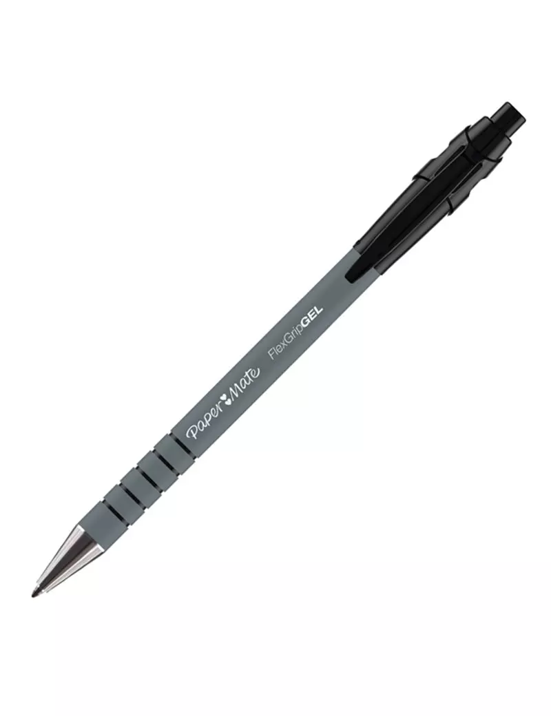 Penna Gel a Scatto Flexgrip Gel Paper Mate - 0,7 mm - 2108217 (Nero Conf. 12) Penna Gel a Scatto Flexgrip Gel Paper Mate - 0,7 mm - 2108217 (Nero Conf. 12)