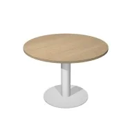 Tavolo Riunioni Agorà Direction Artexport - Rotondo - Diametro 100 cm - PR10+BASE50/C (Rovere Gamba Metallo)