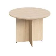 Tavolo Riunioni Agorà Direction Artexport - Rotondo - Diametro 100 cm - PR10+PRPC/C (Rovere)
