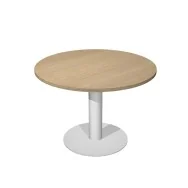 Tavolo Riunioni Agorà Direction Artexport - Rotondo - Diametro 120 cm - PR12+BASE50/C (Rovere Gamba Metallo)