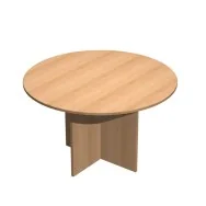 Tavolo Riunioni Easy Artexport - Rotondo - Diametro 120 cm - 60121_6 (Faggio)