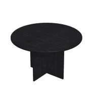 Tavolo Riunioni Easy Artexport - Rotondo - Diametro 120 cm - 60121_8 (Nero Venato)