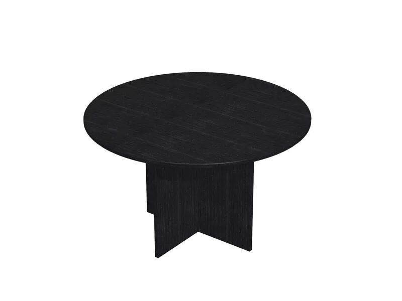 Tavolo Riunioni Easy Artexport - Rotondo - Diametro 120 cm - 60121_8 (Nero Venato)