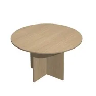 Tavolo Riunioni Easy Artexport - Rotondo - Diametro 120 cm - 60121_C (Rovere)