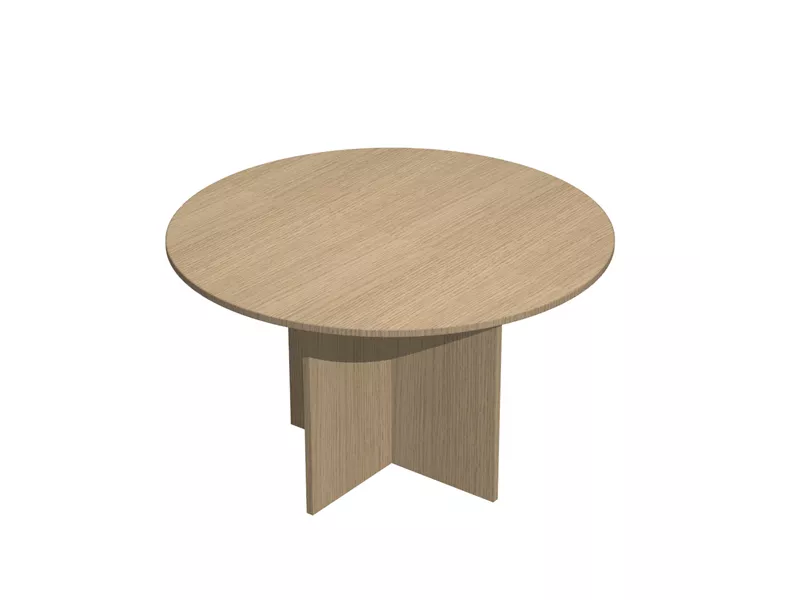 Tavolo Riunioni Easy Artexport - Rotondo - Diametro 120 cm - 60121_C (Rovere)
