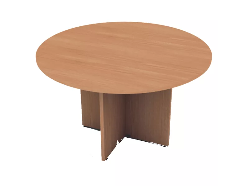 Tavolo Riunioni Easy Artexport - Rotondo - Diametro 120 cm - 60121_4 (Noce Chiaro)