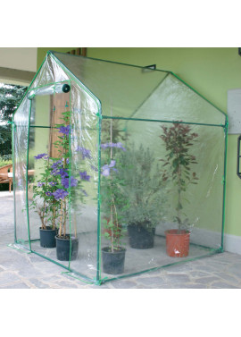 Serra a Casetta Clematis Verdemax - 155x155x205 cm - 2646 (Verde e Trasparente)