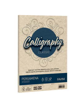 Carta Calligraphy Pergamena Favini - A4 - 190 g - A69U084 (Sabbia Conf. 250)