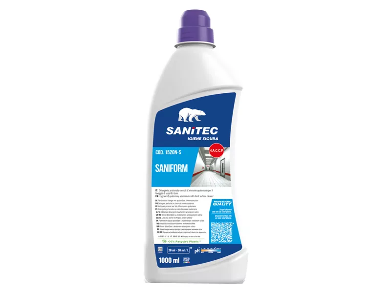 Detergente Profumato Saniform Sanitec - Superfici Dure - 1520N-S - 1 Litro