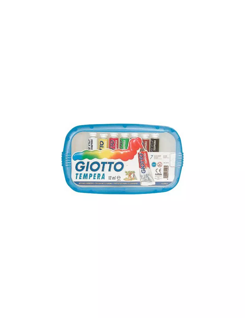 Tubetto Tempera Giotto - 12 ml (Assortiti Conf. 7) Tubetto Tempera Giotto - 12 ml (Assortiti Conf. 7)