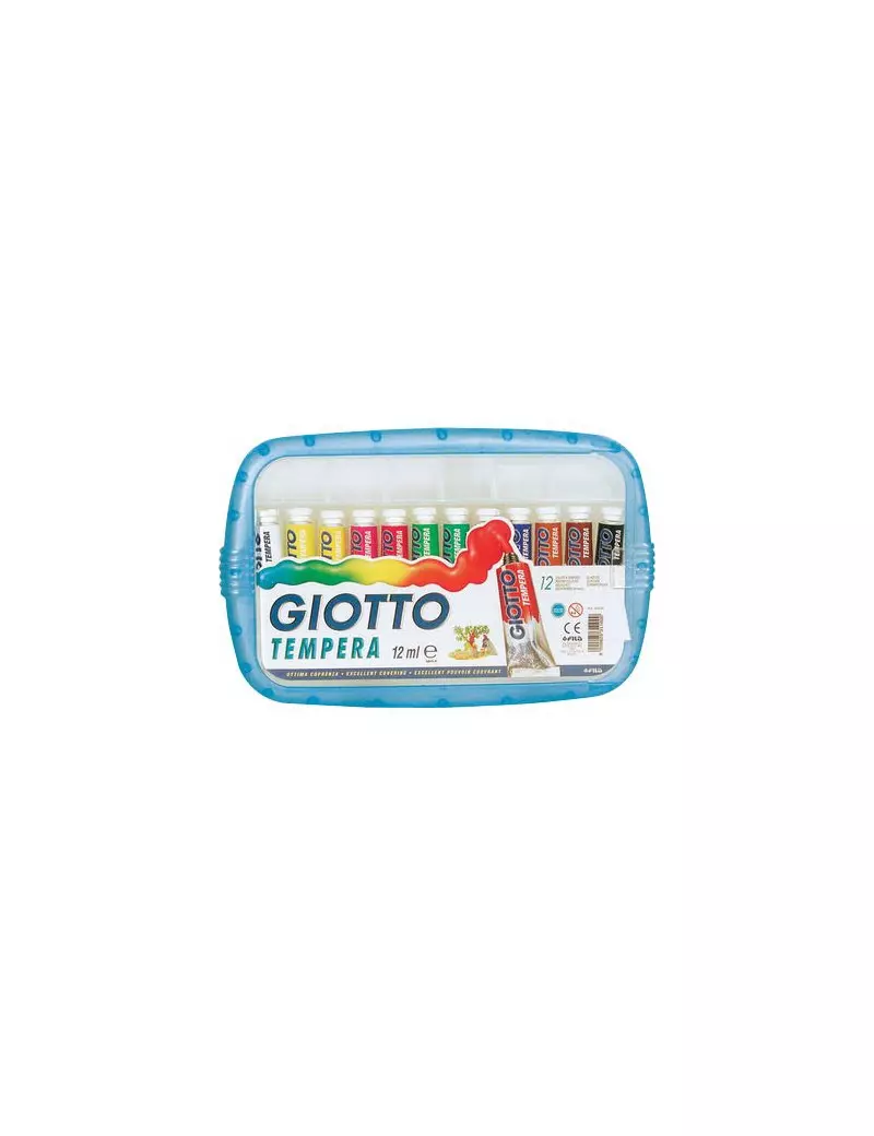 Tubetto Tempera Giotto - 12 ml (Assortiti Conf. 12)