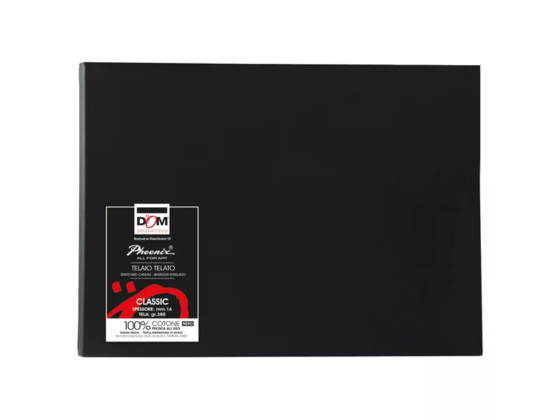 Tela per Pittura Classic DOM - 18x24 cm - 375/1824 (Nero) Tela per Pittura Classic DOM - 18x24 cm - 375/1824 (Nero)