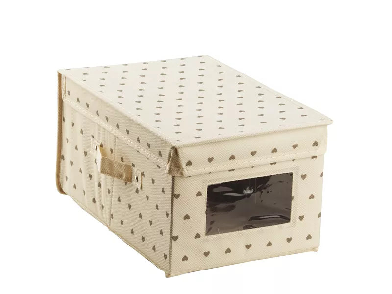 Contenitore per Indumenti King Box King Collection - 24x36x19 cm - S1774819 (Panna Fantasia Cuori) Contenitore per Indumenti King Box King Collection - 24x36x19 cm - S1774819 (Panna Fantasia Cuori)