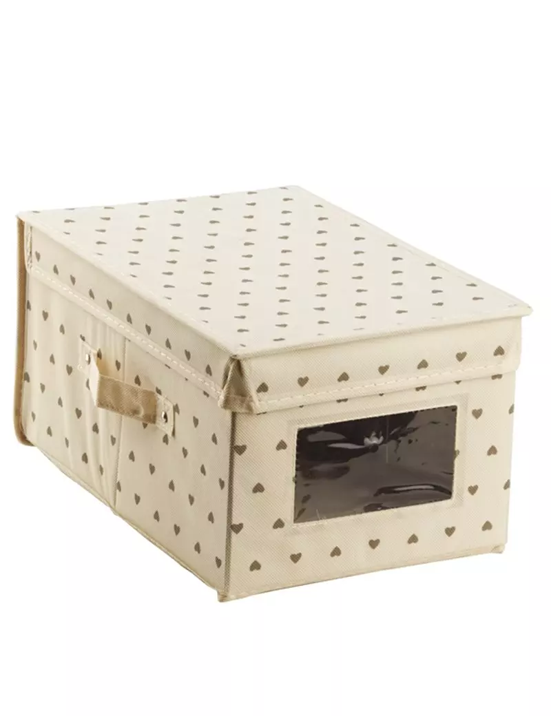 Contenitore per Indumenti King Box King Collection - 24x36x19 cm - S1774819 (Panna Fantasia Cuori) Contenitore per Indumenti King Box King Collection - 24x36x19 cm - S1774819 (Panna Fantasia Cuori)