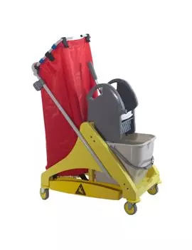 Carrello per Pulizie Qo-Kart Multi Salvaspazio Taxon - 42x78x108 cm - 43030.30RO (Multicolore)