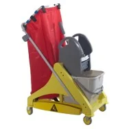 Carrello per Pulizie Qo-Kart Multi Salvaspazio Taxon - 42x78x108 cm - 43030.30RO (Multicolore)