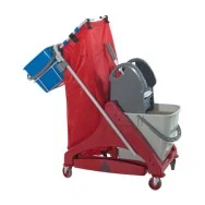 Carrello per Pulizie QO-Kart Multi Due Salvaspazio Taxon - 42x99x108 cm - 43032.30.RO (Multicolore)