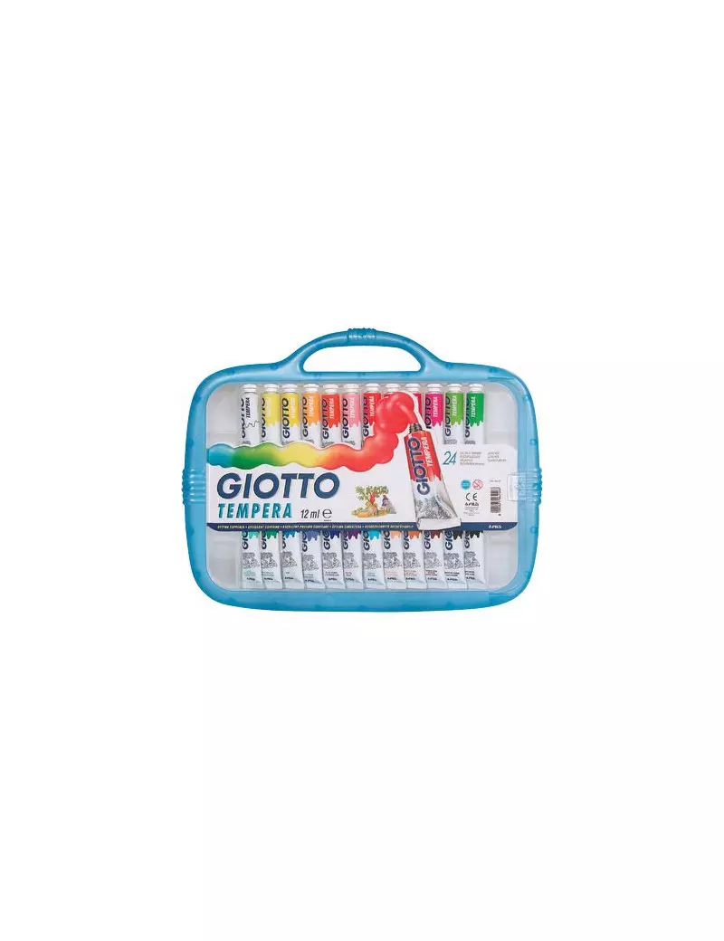 Tubetto Tempera Giotto - 12 ml (Assortiti Conf. 24) Tubetto Tempera Giotto - 12 ml (Assortiti Conf. 24)