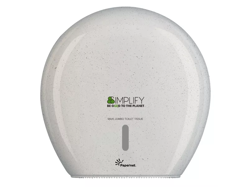 Dispenser Carta Igienica Maxi Jumbo Simplify Papernet - 34,5x14,8x34,5 cm - 421333 (White Wood)