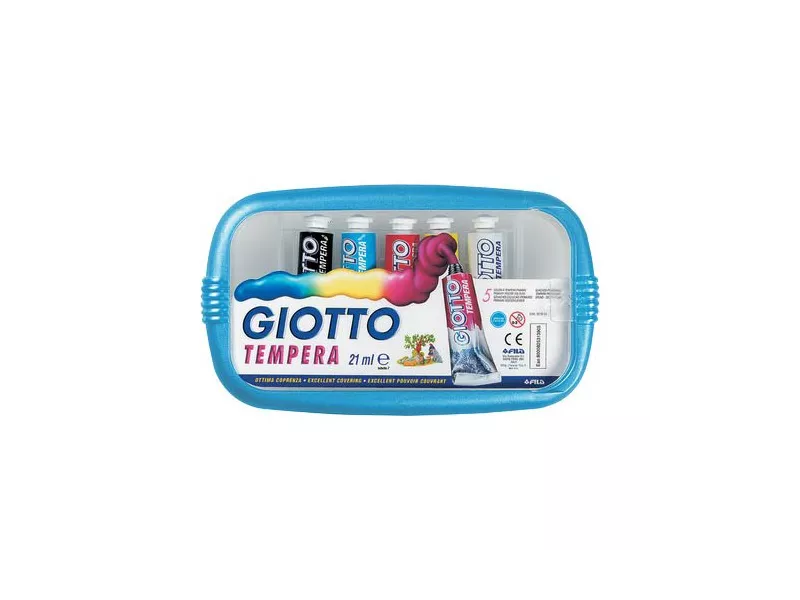 Tubetto Tempera Giotto - 21 ml (Assortiti Conf. 5) Tubetto Tempera Giotto - 21 ml (Assortiti Conf. 5)