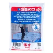 Telo Coprituttto Multiuso Geko - 4x4 m - 16 mq - 80/90 g - 100/323 (Trasparente Conf. 3)
