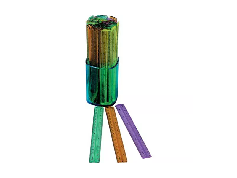 Barattolo Righelli Uni Arda - 15 cm - 282C (Trasparente Conf. 50) Barattolo Righelli Uni Arda - 15 cm - 282C (Trasparente Conf. 50)