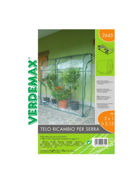 Telo di Ricambio per Serra a Parete Oleander Verdemax - 200x100x215 cm - 2645 (Trasparente)