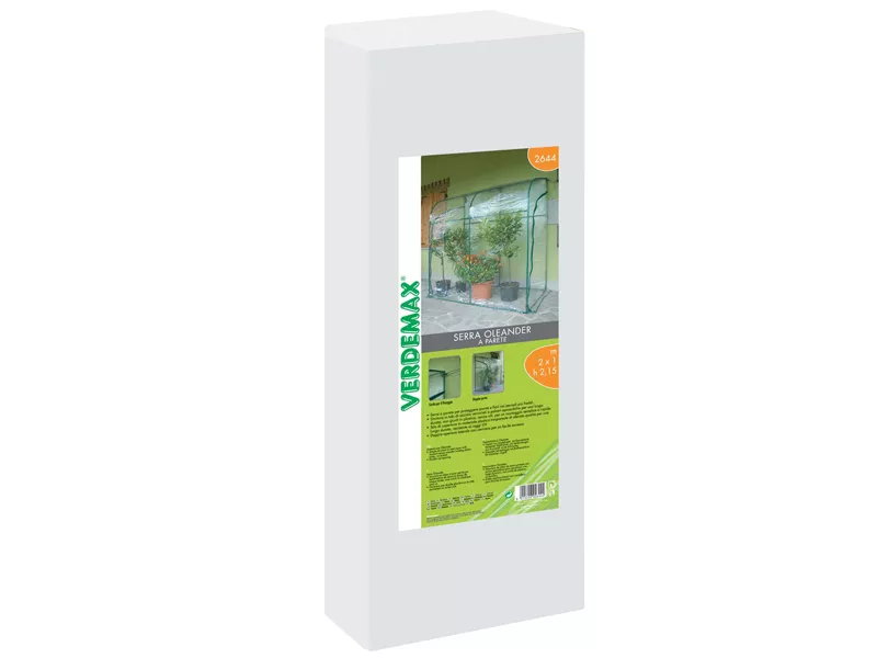 Serra a Parete Oleander Verdemax - 200x100x215 cm - 2644 (Verde e Trasparente)