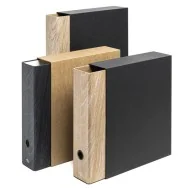 Registratore Colorosa Wood Riplast - Protocollo - Dorso 8 - 23x33 cm - 36WRC8.1 (Assortiti)