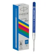 Refill in Plastica per Penna a Sfera QuinkFlow Parker Pen - Media - 2166550 (Blu Conf. 20)