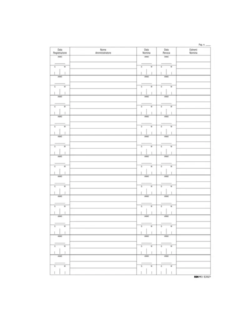 Registro Nomina/Revoca Amministratore Edipro - 21x29,7 cm - 16 Pagine - E2527 Registro Nomina/Revoca Amministratore Edipro - 21x29,7 cm - 16 Pagine - E2527