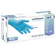 Guanti in Nitrile Extra Strong non Talcati N69 Reflexx - Taglia XXL - N69/XXL (Azzurro Conf. 100)