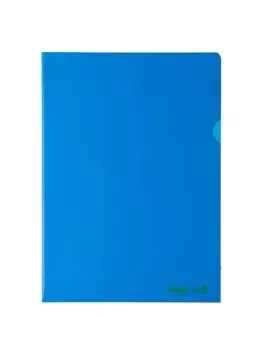 Cartellina a L PE Bio-Based Favorit - 22x30 cm - Superior Liscia - 400182394 (Blu Conf. 25)