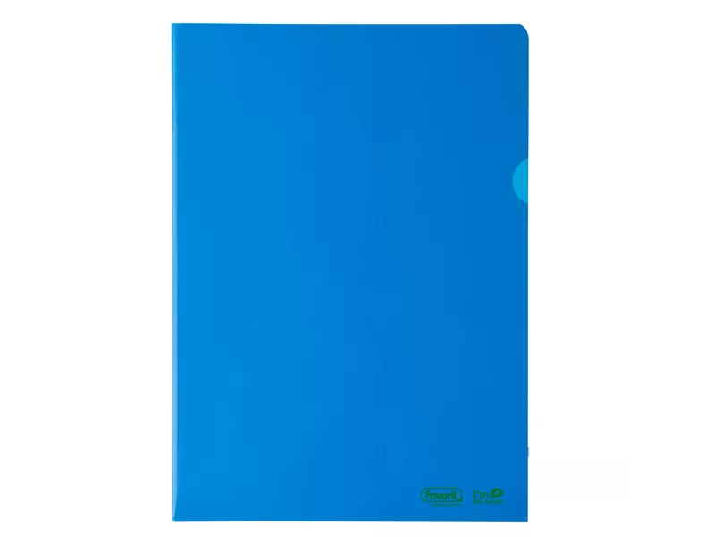 Cartellina a L PE Bio-Based Favorit - 22x30 cm - Superior Liscia - 400182394 (Blu Conf. 25)