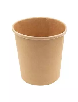 Bowl per Zuppe Monouso SignorBio - 480 ml - PBC101BIO25C (Avana Conf. 25)
