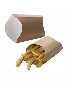 Box Street Food Leone - per Fritti - 13x13x5,5 cm - H0706 (Avana Conf. 100)
