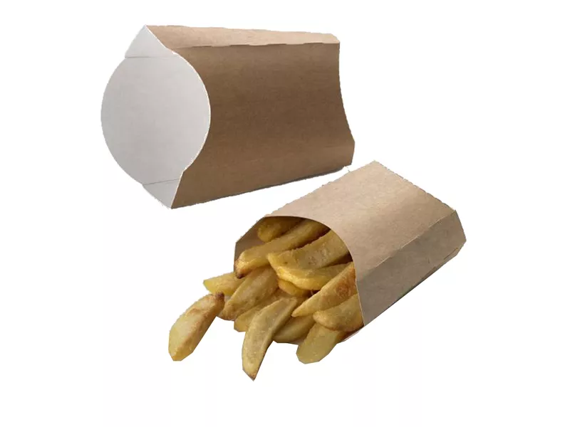 Box Street Food Leone - per Fritti - 13x13x5,5 cm - H0706 (Avana Conf. 100)