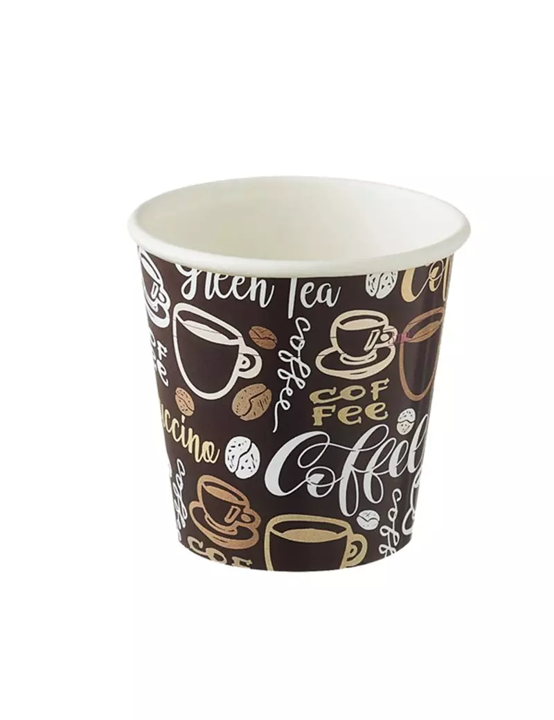 Bicchiere in Carta Coffee Leone - 115 ml - H0730.R (Multicolore Conf. 1000) Bicchiere in Carta Coffee Leone - 115 ml - H0730.R (Multicolore Conf. 1000)