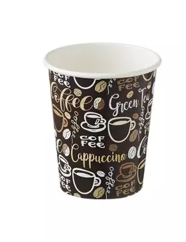 Bicchiere in Carta Coffee Leone - 240 ml - H0731.R (Multicolore Conf. 1000)