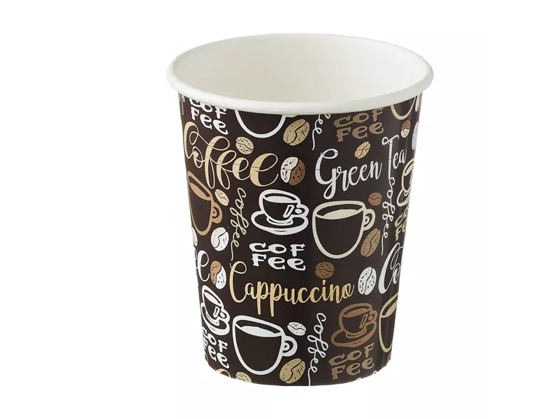 Bicchiere in Carta Coffee Leone - 240 ml - H0731.R (Multicolore Conf. 1000)