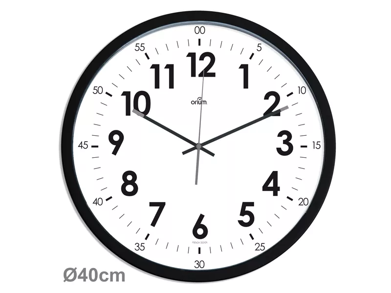 Orologio da Parete Orion CEP - 40 cm - 2112510011 (Bianco e Nero)
