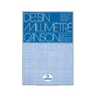 Carta Opaca Millimetrata Canson - A4 - 72 g - C200005812 (Bianco e Arancione)